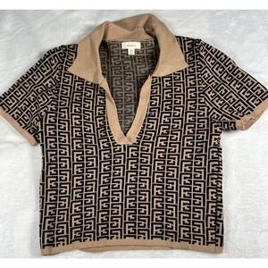 Debut Designer Look Cropped Sweater Size Small EUC